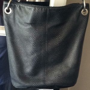 Tignanello leather bucket purse